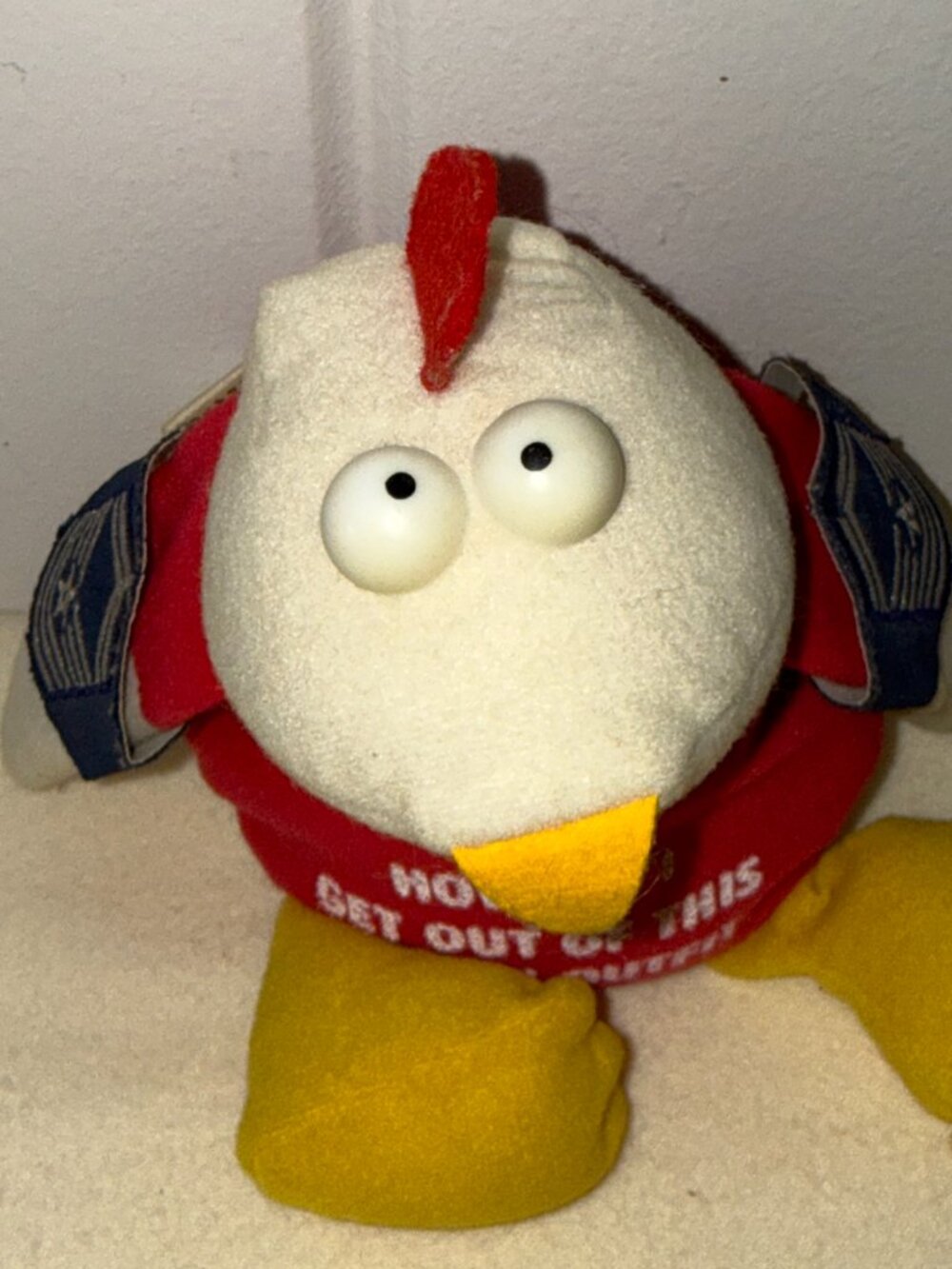 1981 AMERICAN GREETINGS Corp Military PLUSH Chicken US Air Force Master Sergeant